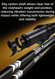 <span class=keywords><strong>Putter</strong></span> de golf à couple nul, forgé en aluminium monobloc CNC, avec tige en carbone CG de 36g (tige avant) et 50g (tige arrière), vente en gros, personnalisable, OEM - Product Image 6