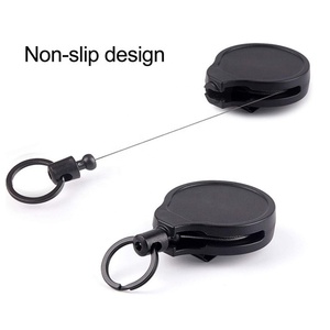 Enrouleur de clé professionnel robuste à verrouillage automatique en plastique avec attache rotative à 360° - Product Image 3