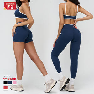 Zechuang Ensemble de yoga deux pièces pour femme, legging taille haute avec coussinets, nylon et élasthanne TZ9528 - Product Image 5