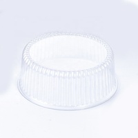 Boîtes à gâteaux rondes en plastique jetables RESG de 12 pouces, empilables, avec couvercle transparent, pour boulangerie