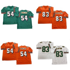 Gestikt rugbyshirt voor heren in vintage-stijl Zach Thomas Mark Clayton Mark Duper Jason Taylor S-3XL Snelle verzending - Product Image 1
