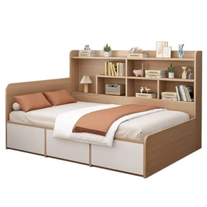 Cama Baja Moderna Personalizada de Madera con Base de Plataforma Resistente y Cajones Deslizantes para Almacenamiento, Ideal para Dormitorio y Hogar - Product Image 1
