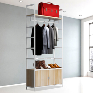 Exhibidores de Ropa Metálicos Ajustables y Personalizables, Sistema de Estanterías para Prendas, Equipo de Exhibición Comercial para Tiendas de Ropa - Product Image 4