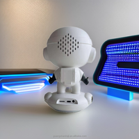 M80 Speaker BT Audio nirkabel AI cerdas terlaris Robot Desktop portabel WiFi Jam konfigurasi Alarm Radio FM AUX plastik