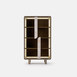 Vetrina di Lusso per Vini con Illuminazione LED, Mobile Bar in Legno, Credenza con Spazio di Archiviazione per Casa - Product Image 2