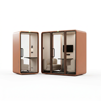 Cabine téléphonique acoustique professionnelle silencieuse pour bureau, avec ventilation
