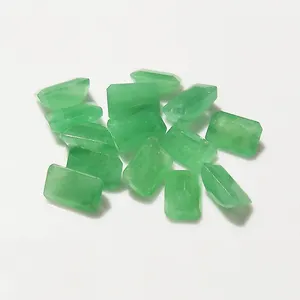 SGARIT Großhandel Edelsteins chmuck 4*6mm Rechteck Lose Edelstein Natürlicher Smaragd Hochwertige Edelsteine Smaragds tein