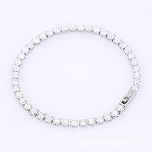 18k Gold Plated 2025 New Design Wholesale Hypoallergenic Custom Zircon Stone Stainless Steel Tennis <b>Bracelet</b> for <b>Women</b> - Product Image 3
