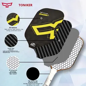 Paleta de Pickleball para Adultos Aprobada por la USAPA, Núcleo de Panal de Abeja de 16 mm, Fibra de Carbono Ligera, Cómoda, Cuerpo Ancho, Arco Superior, Entrenamiento Gen <span class=keywords><strong>4</strong></span> - Product Image 2