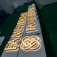 DakeSign Factory Wholesale Custom High Brightness Front Backlit LED Sign 3D Acrylic Letter Night Brand Visibility Signboard