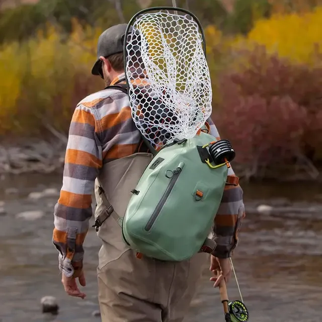 Outdoor Gear Waterproof Fly Fishing Sling Tackle Storage Bag Sling Tool Bag for Fishing Hiking Hunting Camping