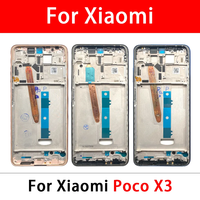 Grosir wadah bingkai LCD untuk Xiaomi Poco X6 X5 X4 Pro 5G X3 GT Marco Cover pelat perumahan depan suku cadang pengganti seluler