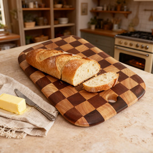 Planche à découper professionnelle réversible en bois biologique extra large personnalisable pour cuisine, pizza et <span class=keywords><strong>steak</strong></span> – Offre spéciale - Product Image 1