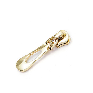 Tirette de fermeture éclair en métal, alliage de zinc chromé, durable, pour usage domestique, type à broche - Product Image 2