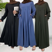 Abaya de Luxe Sharut en Gros de Dubaï – Robe Musulmane Modeste pour Femme, Maxi Élégante et Ample pour l'Aïd, Abaya Douce et Fermée