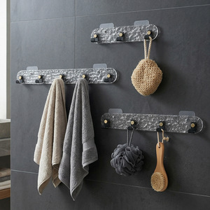 Acrylic Wall Hooks 4 Hooks Removable For Bathroom Bedroom Living Room Storage And Decoration - Product Image 1