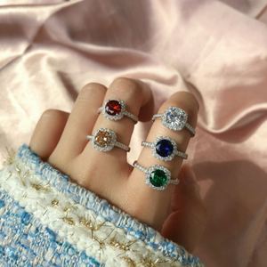 Bague de Fiançailles et d'Éternité Dylam Luxueuse en Plaqué Rhodium avec Zircon Cubique 5A pour Femme - Product Image 3
