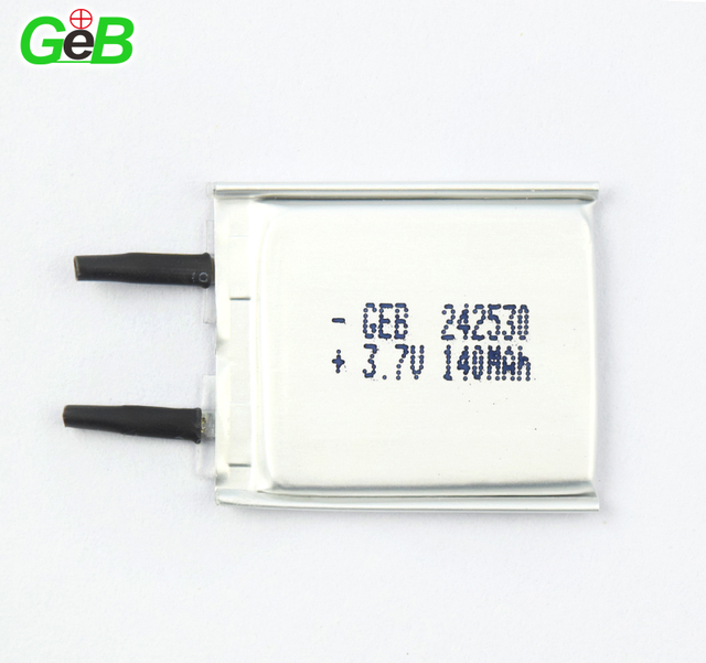 ultra Thin 3.7V Li-Po Battery 252530 140mAh Lithium Polymer Cells for MP3 MP4 Player