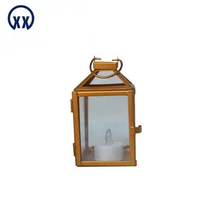 Lámpara de latón con forma de vela, centro de mesa, reproducción