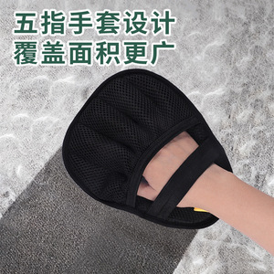 Guantes de silicona redondos Xinda para eliminar la electricidad estática y el pelo de mascotas, para perros de pelo largo - Product Image 2