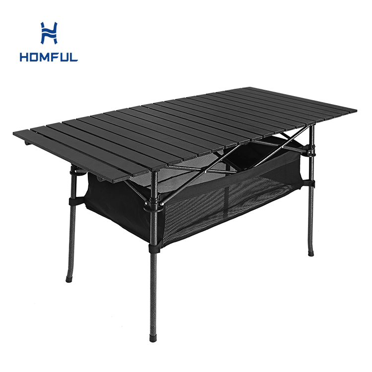 HOMFUL легкий портативный складной стол для кемпинга на открытом воздухе с большим хранилищем и сумками для переноски для пикника