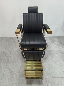 Silla <span class=keywords><strong>de</strong></span> barbero retro <span class=keywords><strong>de</strong></span> metal <span class=keywords><strong>para</strong></span> <span class=keywords><strong>hombre</strong></span>, silla reclinable <span class=keywords><strong>para</strong></span> salón, peluquería, tienda <span class=keywords><strong>de</strong></span> belleza pesada - Product Image 3