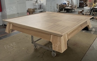 EKAR Vera Grande table basse en bois massif Pièce maîtresse de salon minimaliste vintage et rustique pour la salle à manger, les meubles de maison