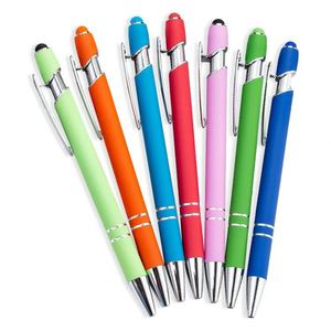 Stylo bille et stylet 2-en-1 en métal, coloré, pour publicité d'entreprise, cadeau d'entreprise, stylo à bille de bureau avec logo personnalisé - Product Image 5
