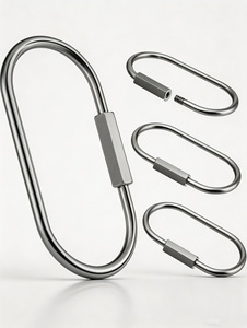 Mousqueton ovale en acier inoxydable – <span class=keywords><strong>Clip</strong></span> durable à ressort pour la fabrication de bijoux DIY, accessoires de sac, vente en gros - Product Image 6