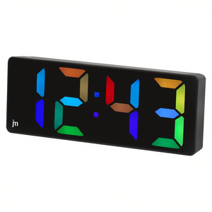 Multicolor Black Alarm <b>Clock</b> JD9538 CF - Product Image 2