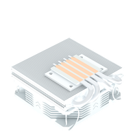 FEZCOOL C904-X47 Refroidisseur CPU à poussée 4 caloducs Tout-en-un à roulement fluide Contrôle intelligent de la température pour configurations ITX