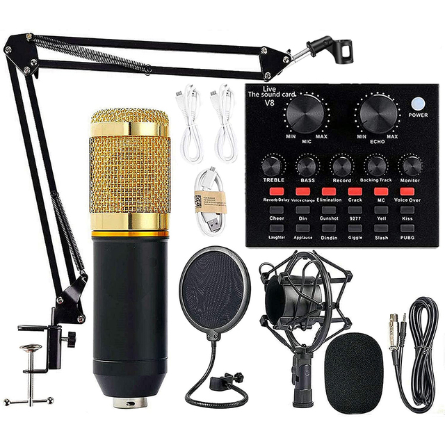 Wholesale Good Price Home KTV Stage Performance Professional Bm800 Studio Microphone Condenser Set