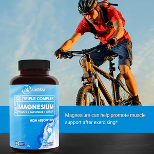 แมกนีเซียมซิเตรตแคปซูลผ่อนคลายแมกนีเซียมไกลซิเตรตยาแมกนีเซียมสำหรับการนอนหลับและอารมณ์สงบ - Product Image 4