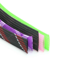 Gaine spirale PET personnalisée extensible pour gestion des câbles, gaine tressée pour câbles de maison et de bureau