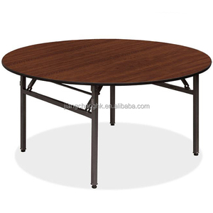 Hiện đại Vòng Tiệc Bàn ăn bán buôn 180 <span class=keywords><strong>cm</strong></span> 72 "bằng gỗ hàng đầu đồ nội thất khách sạn sự kiện đám cưới Bảng - Product Image 1