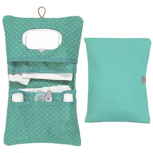 Kit per il cambio del pannolino da viaggio portatile borsa per il cambio pochette per pannolini <span class=keywords><strong>portafoglio</strong></span> per pannolini per bambini - Product Image 1