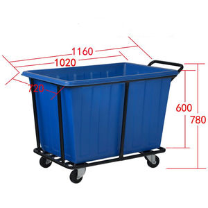 Hotel Ziekenhuis Factory Commerciële Gebruikt Grote Capaciteit Plastic Wasserette Winkelwagen Wasserij <span class=keywords><strong>Trolley</strong></span> - Product Image 3