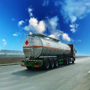 40000L 30T Semi-remorque citerne isolée en aluminium 3 essieux Système de freinage pour produits chimiques organiques Ether Steel Truck <span class=keywords><strong>Trailers</strong></span> - Product Image 3
