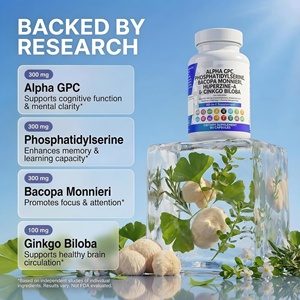 แคปซูลเสริมสมอง ZILI Brain Nootropic พร้อมสารสกัดอัลฟา จีพีซี 300 มก. พีเอส บาโคปา ใบแปะก๊วย ไลออนส์เมน ฮูเปอร์ไซน์ เอ แอล-ธีอะ นาซี วิตามินบี ซี ดี อี เมม โฟกัส โคก 60 แคปซูล - Product Image 5