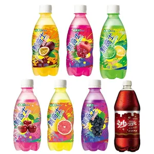 China flavor Exotic Soft drinks Sunkist juice soda drink bottle water 380ml bevanda all'ingrosso