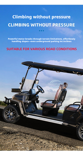Voiture de golf électrique 2 places 6 passagers tout-terrain personnalisée neuve pour utilisation hors route - Product Image 6