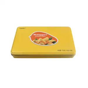 Wholesale High Quality Puzzles Jigsaw Puzzle Tin Box Dried Mango Dried Fruit Storage Tin Can Food Grade