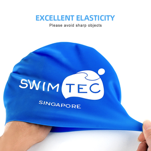 Grosir dicetak silikon topi renang untuk pria wanita anak-anak gratis telinga Plug dan hidung klip termasuk - Product Image 5