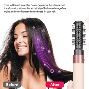 <span class=keywords><strong>Spazzola</strong></span> ad Aria Calda <span class=keywords><strong>Ionica</strong></span> Multifunzione Classica, Asciugacapelli Professionale per Capelli Lisci e Lucenti, per Uso Domestico e Salone - Product Image 2