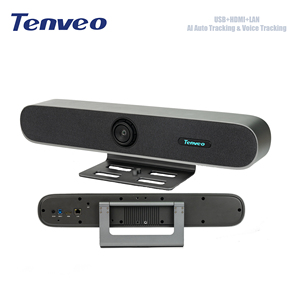 Système de <span class=keywords><strong>webcam</strong></span> de conférence Tenveo MeetBar 3-en-1 4K avec suivi IA multiple, zoom numérique 5X, 8 micros, 8W, USB/HDMI/LAN/WIFI - Product Image 1