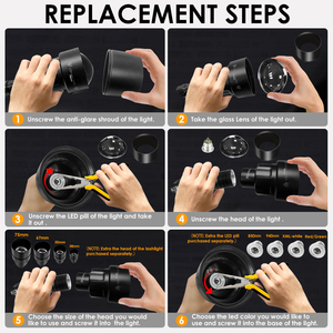 Đèn pin săn bắn tầm nhìn ban đêm hồng ngoại UniqueFire 1605 IR với ống kính 75mm - Product Image 5