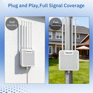 Point d'accès sans fil extérieur double <span class=keywords><strong>bande</strong></span> 2.4G/5.8G Mesh AX3000 WiFi 6 haute puissance longue portée OW3000PA, étanche IP67, pare-feu, QoS - Product Image 2