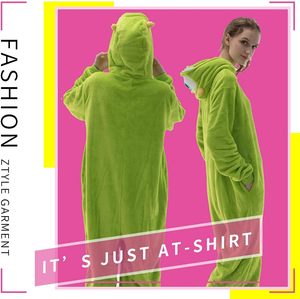 <span class=keywords><strong>Pijama</strong></span> Enterizo Unisex para Adultos, Ajuste Ceñido, de Forro Polar de Poliéster, Disfraz de Animal de Una Pieza para Cosplay, Ropa de Dormir y para Estar en Casa, para Halloween - Product Image 2