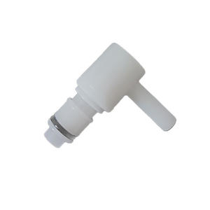 JU Collection POM Plastic 90-Degree Elbow <b>Quick</b> Connect With Valve For Rubber Hose 6.4-10mm - Product Image 5