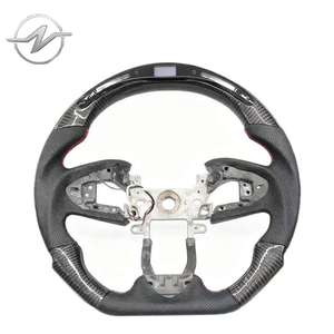 Volante Deportivo Personalizado de Alta Calidad con 3/4 Radios, LED, Cuero y Fibra de Carbono para CRV5 5.5th Civic 10th FK8 FC FK7 - Product Image 1